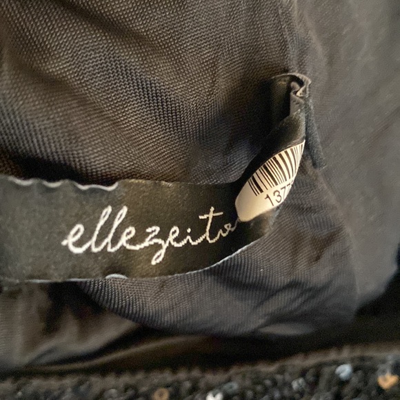 (A2) elle zeitoune Marla Sequin Black Mini Dress, Size Small - Picture 12 of 16